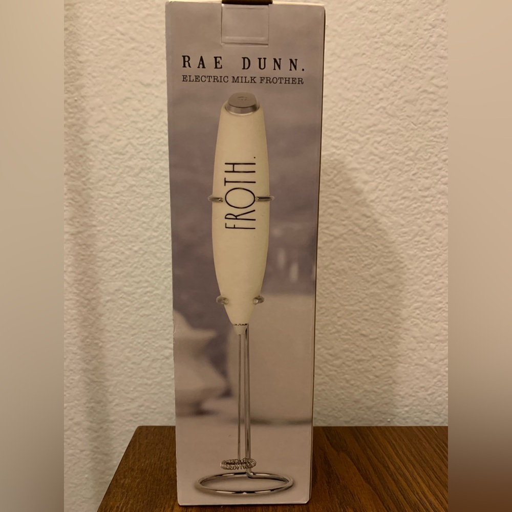 New Rae Dunn White Electric Milk Frother